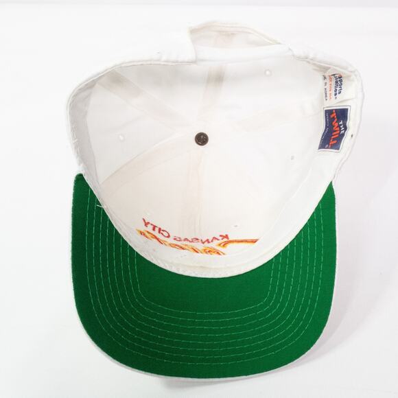 VTG Kansas City Chiefs SnapBack Hat Script Sports Specialties 90s All White RARE - Picture 3 of 13